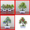 Simulated Multicolor Siraitia Grosvenorii Flower Artificial Green Plant Potting