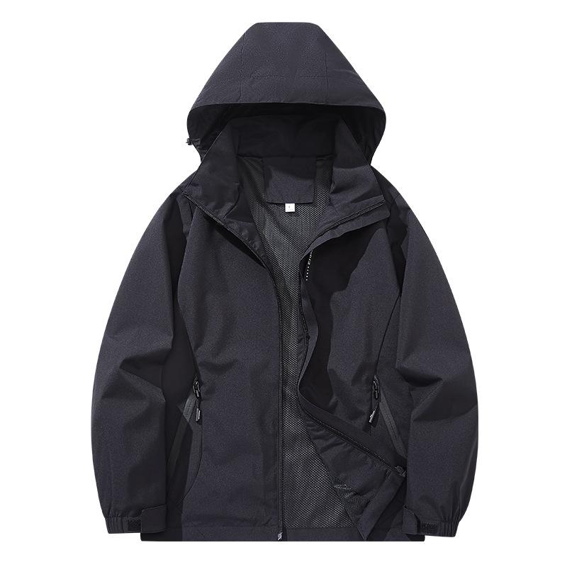 Outdoor Functional Hooded Jacket Couple Travel Mountaineering Camping Jacket Jacket
