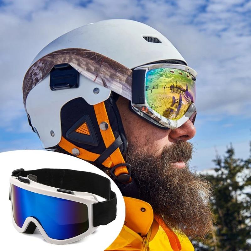 Fashion Large Frame Anti Fog Women Men Goggles Lens Anti-Collision Anti-Glare Lens Outdoor Sport Snow Snowboard Eyeglasses