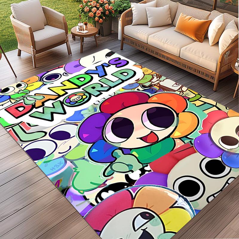 Dandy's Wereld Print Vloerkleed, Wasbaar Vloerkleed, Voor Entree Slaapzaal Wasruimte Kantoor Studeerkamer, Woondecoratie Verjaardag Kerstcadeau