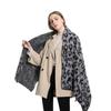 Leopard Print Faux Cashmere Warm Fashionable Versatile Women Scarf