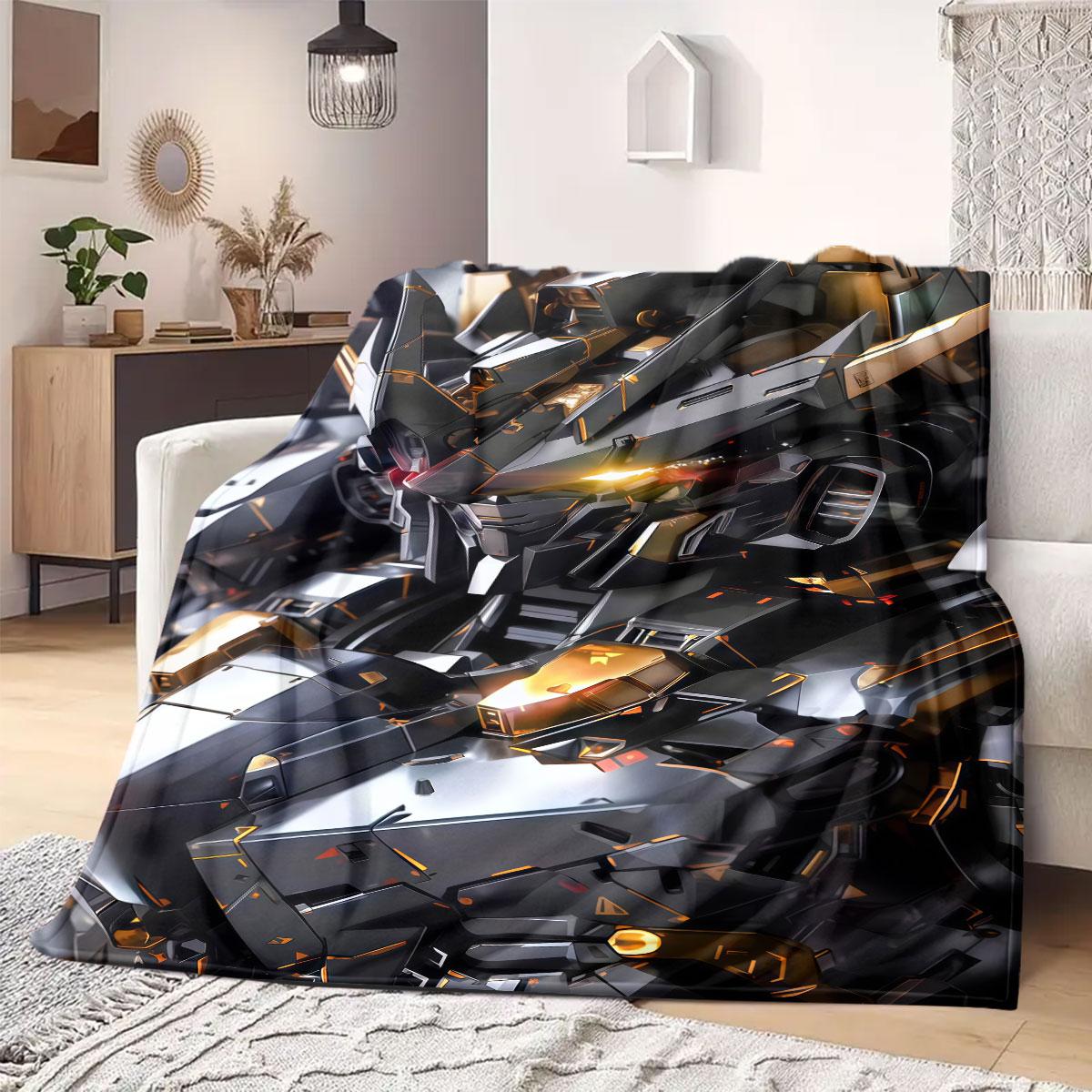 

Newtype Gundam Pilot Flannel Blanket Warm,Comfortable,Suitable for Bedrooms,Sofas,Beds,Chairs,Picnics,Travel 75x90cm