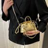 Ladies Fashion Small Handbag Mini Handbag Hand-held Single Shoulder Square Bag Lipstick Bag Coin Purse Fashion Party Travel Bag