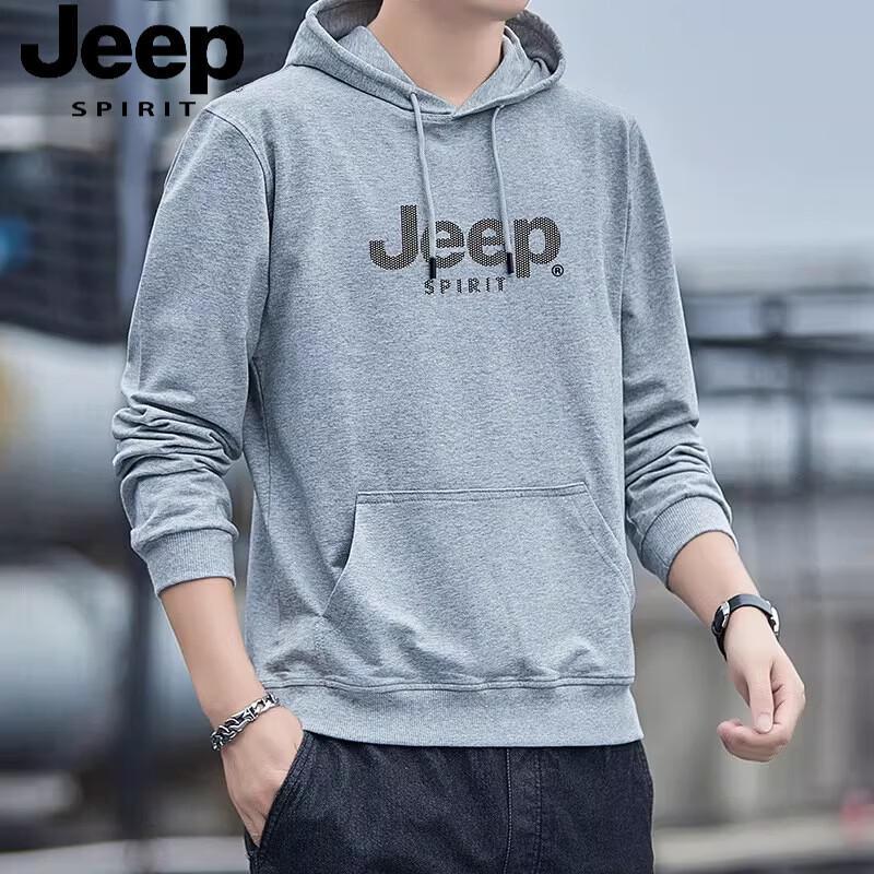 

JEEP SPIRIT Men s Casual Hooded Sweatshirt M