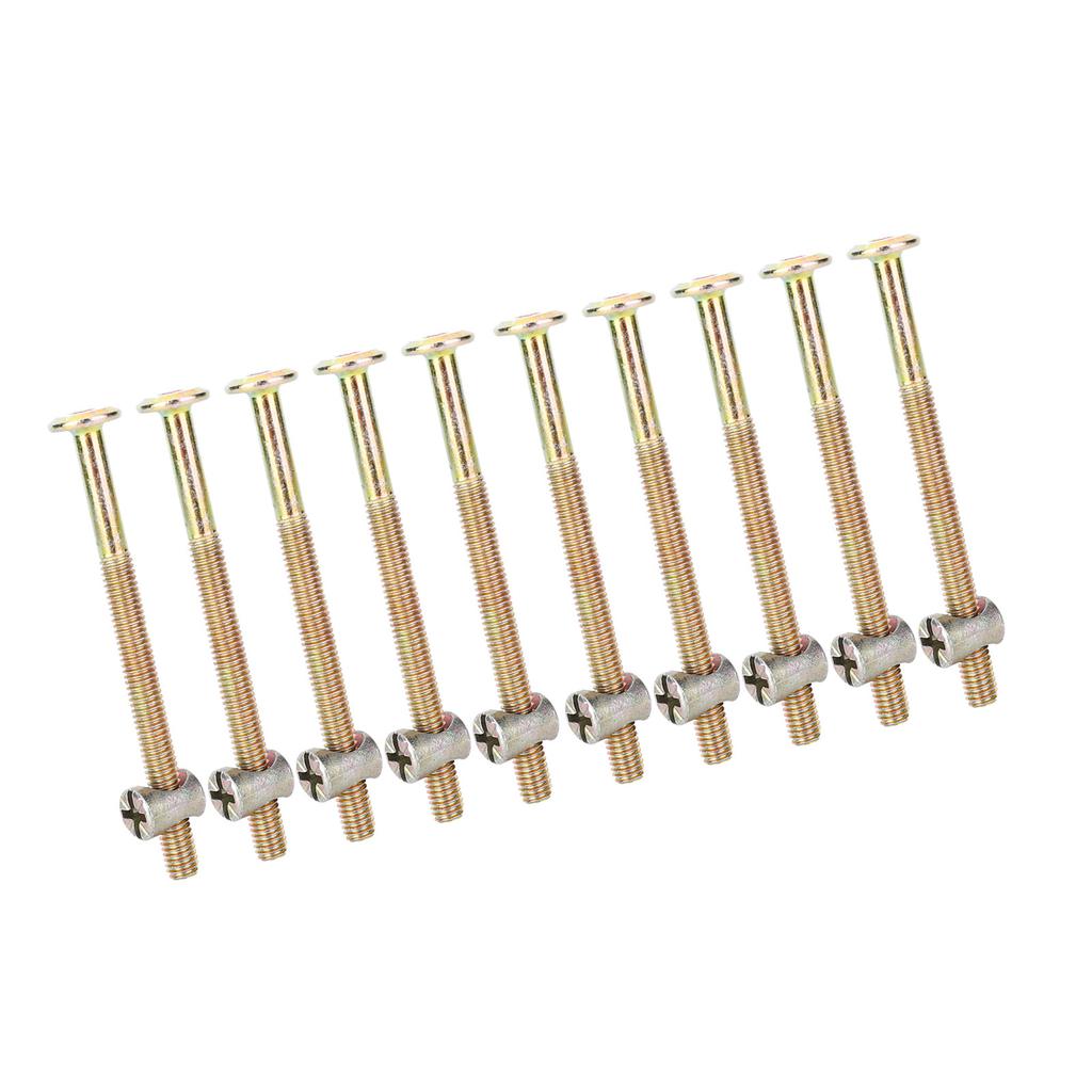 Furniture Hex Socket Thin Flat Head Structural Screw Bolt With Nuts (80mm)