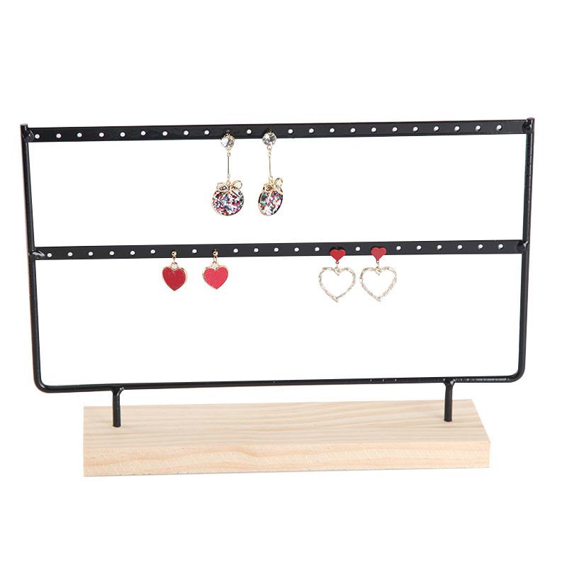 Wrought iron creative earring rack jewelry display shelf household hanging earrings earrings storage earrings jewelry box