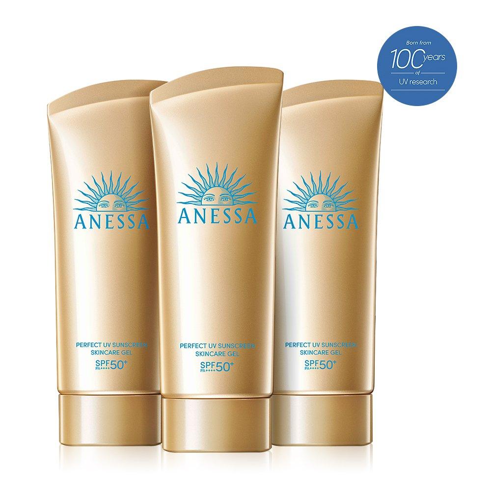 

NEW ANESSA Perfect UV Sunscreen Skin Care Gel NA 90g 3pcs