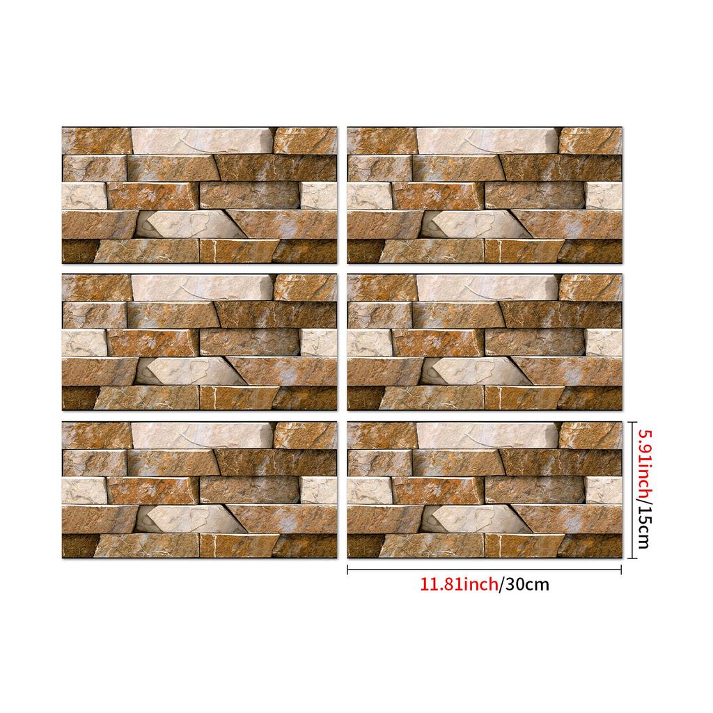 Industrial Style Retro American Tile Sticker, Self-Adhesive Waterproof Pvc Wall Decoration Kitchen Bedroom Wall Sticker Wallpaper