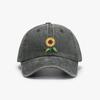Berretto da Baseball Girasole Ricamato Pianta Papà Cappellino Trucker alla Moda Lavato Vintage Cappello da Sole da Donna Cotone Cappelli da Mamma