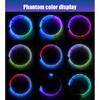 Symphony LED Car Hub Lamp Double Sided APP Remote Sound Control Waterproof Neon Wheel Ring 12V Auto Decorative Atmosphere Light