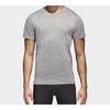 Adidas T Shirts Men's Shade 3 Gray Crew Neck Moderate Straight Fit CW3443