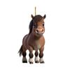 Horse Pendant Car Interior Decoration Christmas Trees Doors Windows Walls Decorative Hanging Accessory