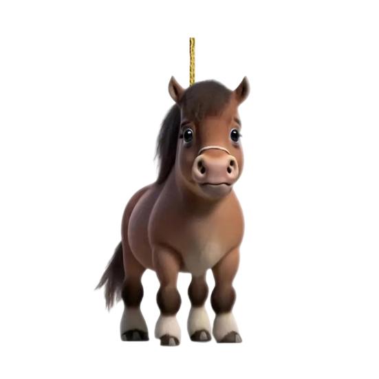 Horse Pendant Car Interior Decoration Christmas Trees Doors Windows Walls Decorative Hanging Accessory