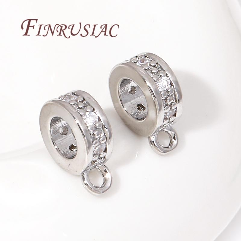 18K Gold Plated Charm Bail Beads Spacer Beads For Jewelry Making Pendant Connectors Bail Clasps Findings