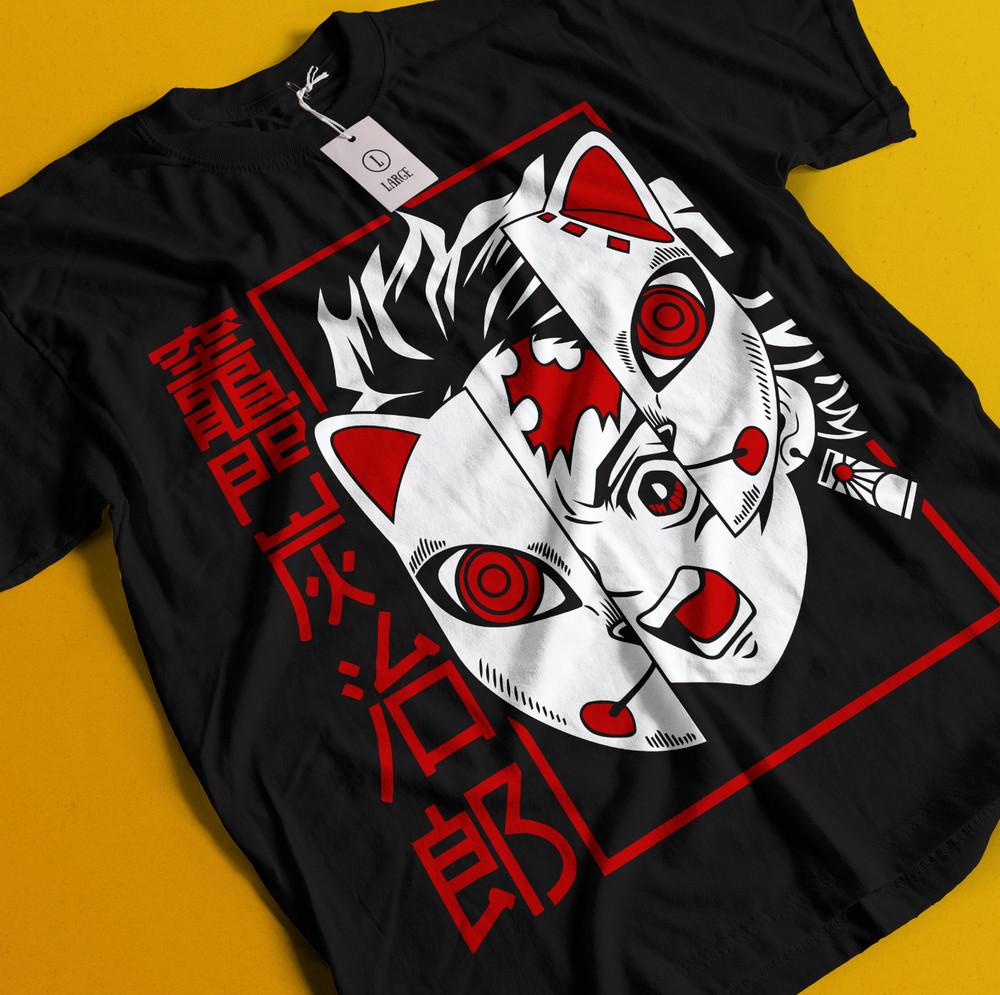 

Рубашка Истребитель демонов Футболка Тандзиро Футболка Нэдзуко Футболка Мудзан Дома Футболка Иноске Зеницу S