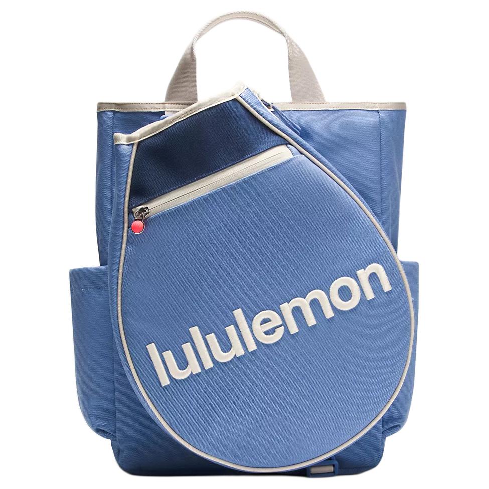 Lululemon 19L Adjustable Strap Cotton Tote Bag Women bags Blue Light-Ivory LU9DKLS-076600 Blue & Light Ivory