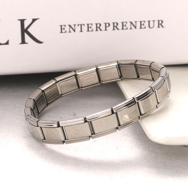 Trendy Titanium Steel Adjustable Engraved Bracelet: Stylish, Versatile, and Elastic Design