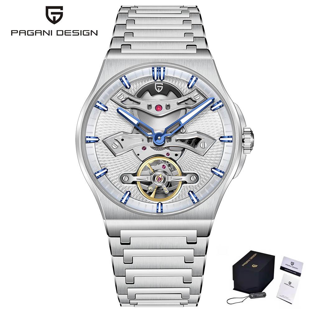PAGANI DESIGN Luxus Herren Mechanische Uhr Top Marke Saphirglas AR Beschichtet Automatikuhr Business Wasserdichte Uhr für Herren