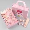 18-teilige Geschenkbox: Haarspangen & Haargummis Set für Kinder - Mädchen-Haarnadeln & Baby-Haarschmuck
