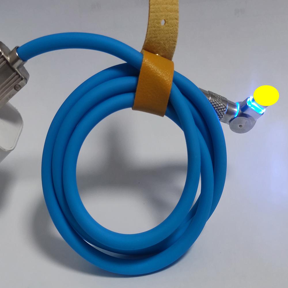 120W Zinc Alloy 180° Rotatable Type-C Super Fast Charging Data Cable, 6A