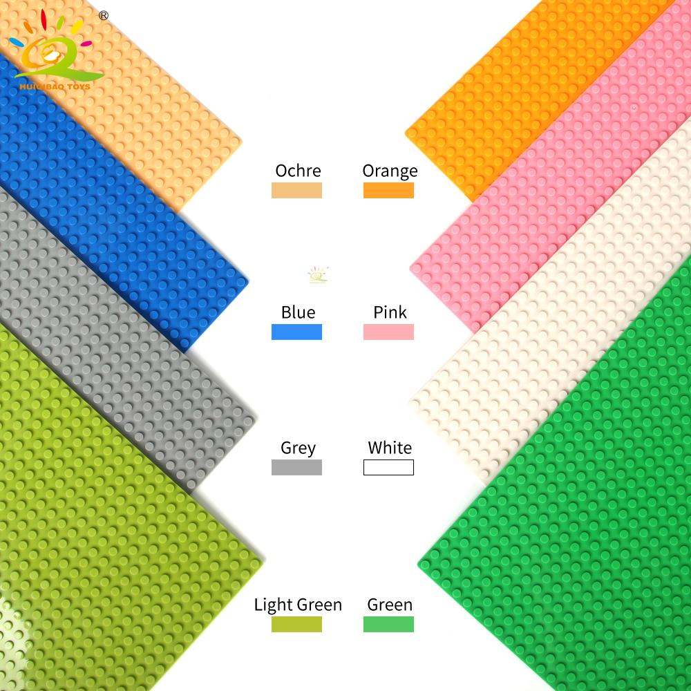 Non-Toxic 4Pcs Classic Base Plates Blocks 32X32 Dots Building Baseplates Bricks Assembly City Moc Friends City Construction Toys