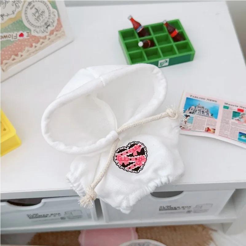 1PC 17cm Labubu Clothes Cute Mini Plush Doll's Outfit Accessories Jumpsuit Hooded Sweater Poncho for Labubu Dolls