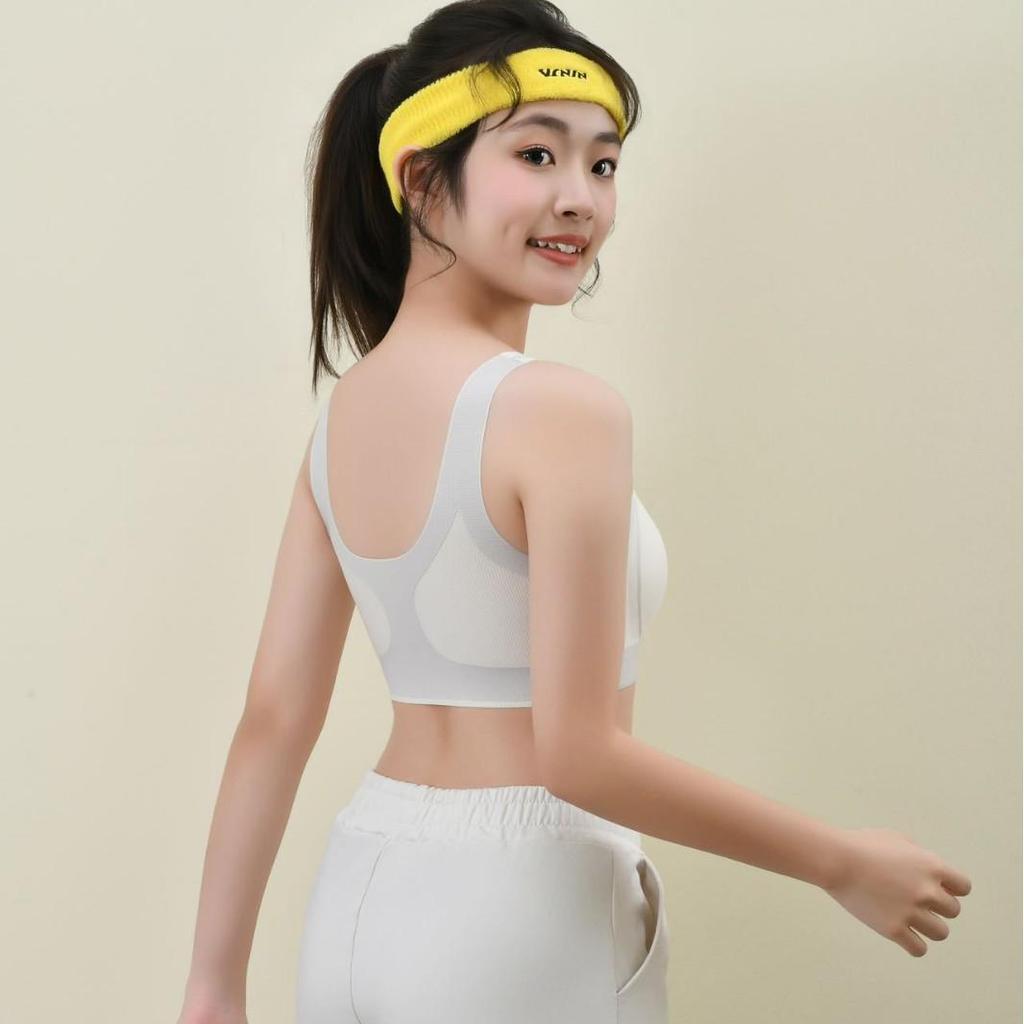 525 New Girls' Vest with Wide Straps: Breathable, Comfortable 2-in-1 Sports Underwear for Growth Period