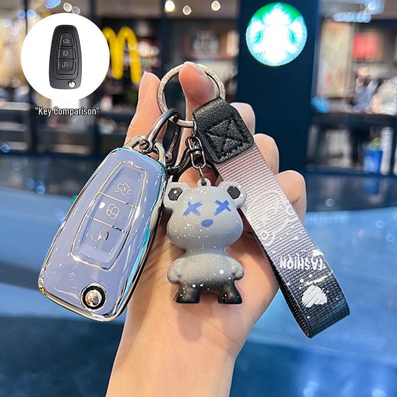 High-Grade Protective Key Shell for Ford Focus, Escort, and Kuga - Unisex