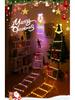 LED Santa Climbing Ladder Christmas Tree String Lights