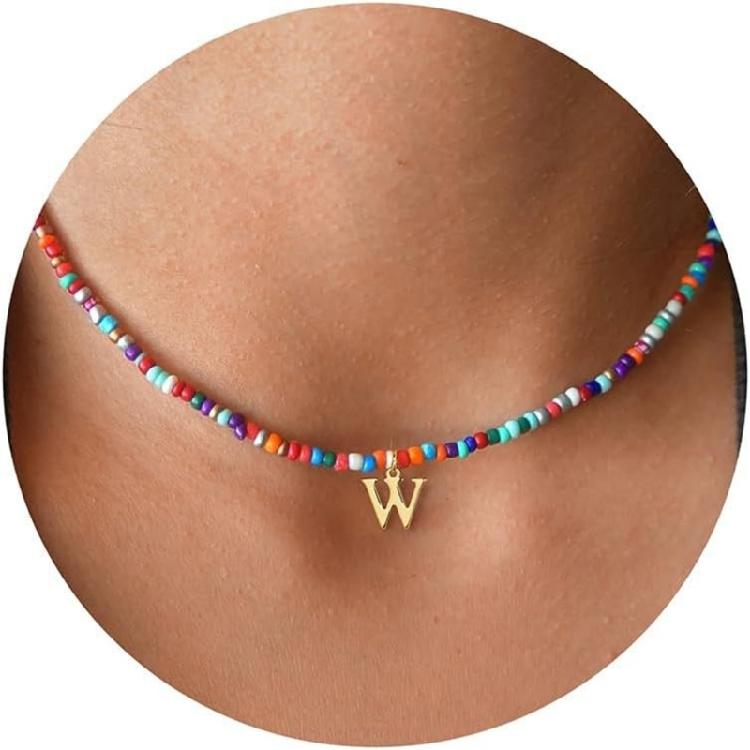 Colorful Beads Necklace Fashionable Clavicle Chain Woman Neck Jewelry Statement Necklace Suitable for Various Occasion