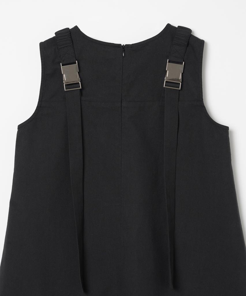 Milo Woman Buckle Strap Mini Dress [Black]