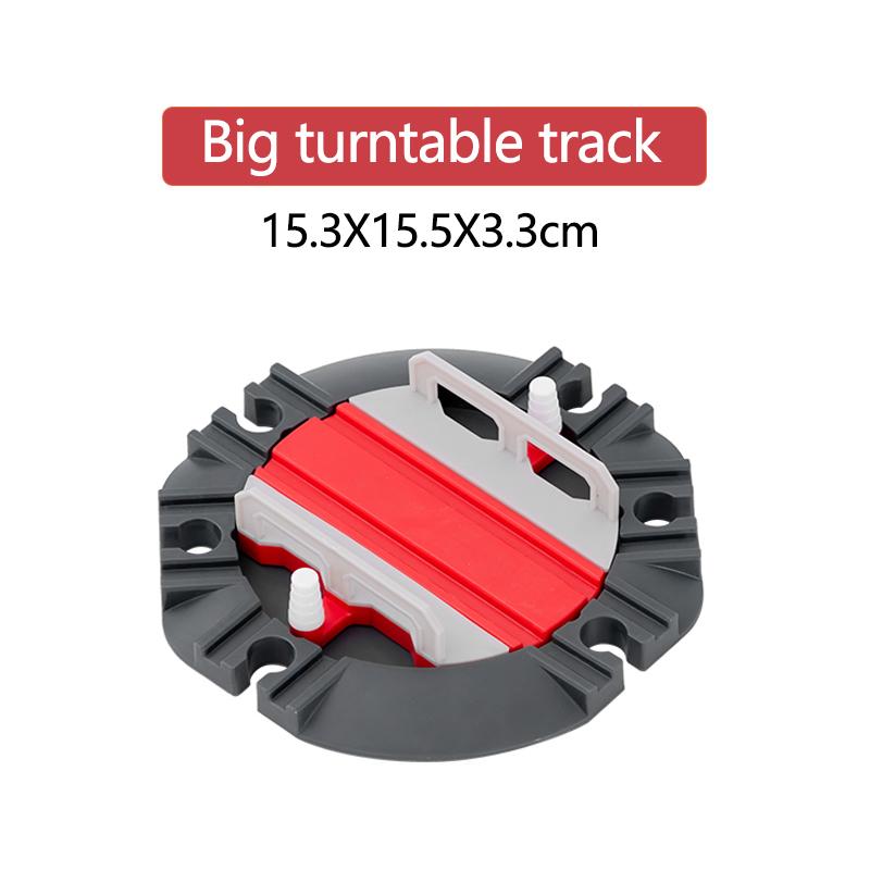 Eight-Way Turntable Track Accessories Wooden Train Childrens Track Toys Plastic Compatible Wooden Boy Toys Gifts X7