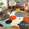 1Pc Abstract Geometric Shapes Rug, Office Carpet Indoor Outdoor Doormat, Non-Slip Soft, Living Room, Christmas Halloween Gift. M928270