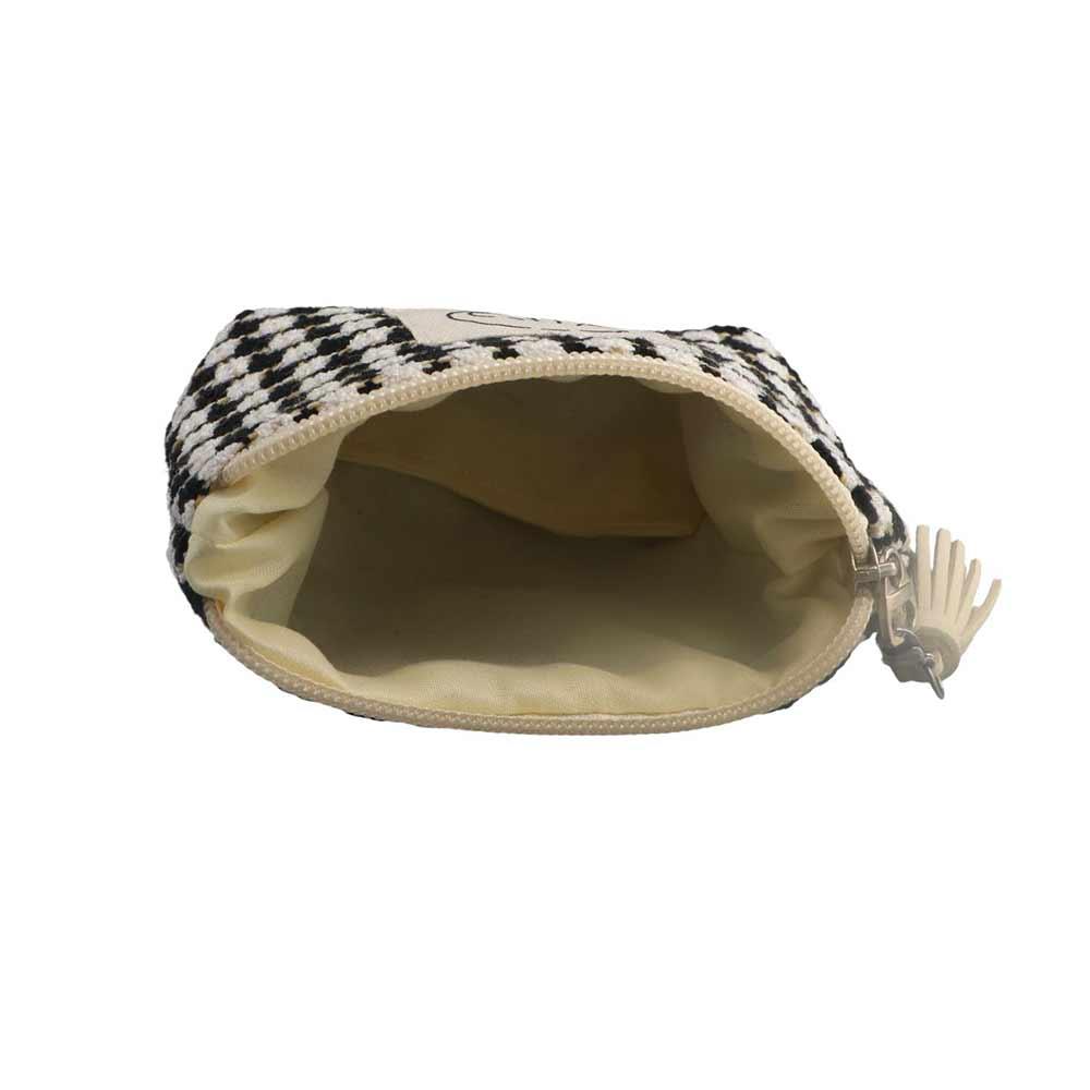Large Capacity Sanitary Napkin Storage Bag Plaid Tampon Organizer Plaid Mini Coin Purse  Outdoor