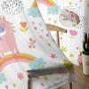 Cartoon Cute Unicorn Tulle Sheer Window Curtains For Living Room The Bedroom Modern Chiffon Voile Curtains Fabric Drapes