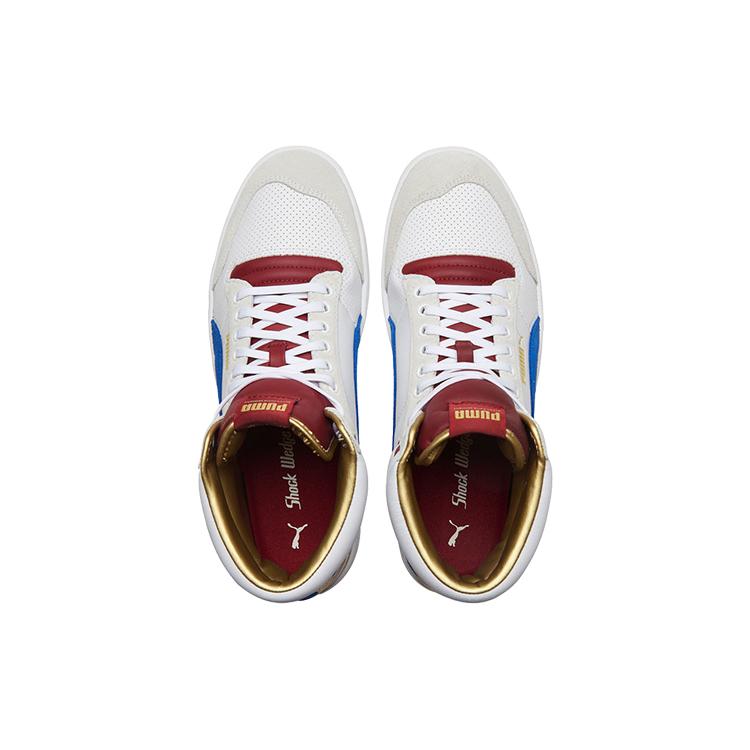 Puma Ralph Sampson Mid 'Royal - White Red Dahlia' (Unisex) White / Lapis Blue / Red Dahlia Skateboard Shoes 374150 01