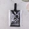 PVC Luggage Tag Cartoon Soft Rubber Travel Case Tag Letters Boarding Pass Nameplate Work Card Sleeve