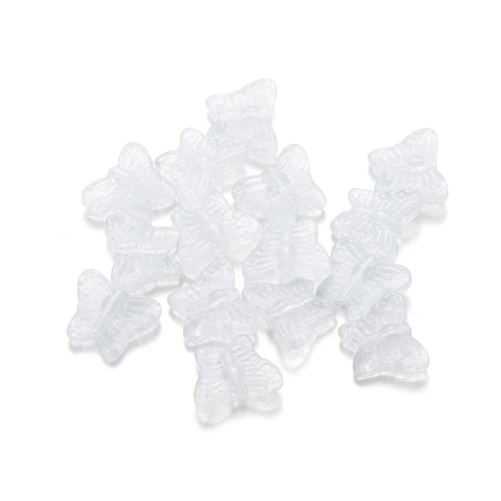 10 Stück/Los Mehrfarbige Kristallglas Schmetterling Anhänger Lose Perlen Zur Schmuckherstellung Handgefertigte Halskette Armband DIY Zubehör