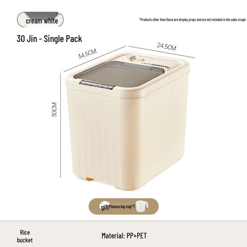 Sealed Insect-Proof Rice Storage Bin with Moisture Protection