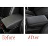 For Subaru Outback 2020-2023 Black Leather Middle Console Armrest Box Cover Trim