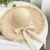 Summer Natural Raffia Sun Hat For Women Wide Brim Fashion Floppy Shade Dome Straw Hat Girl Outdoor Vacation Beach Hat Panama
