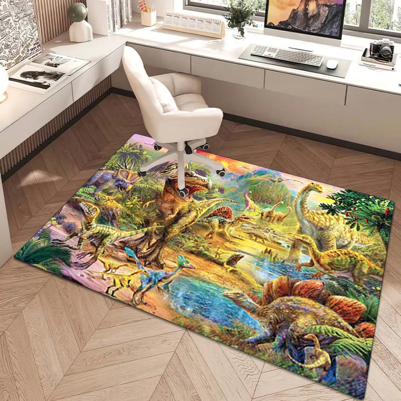 1Pc Dinosaur Rug - Home carpet Office Decorative Carpet For Living Room Bedroom Door Mat Floor Rug Computer Chair Area Rug