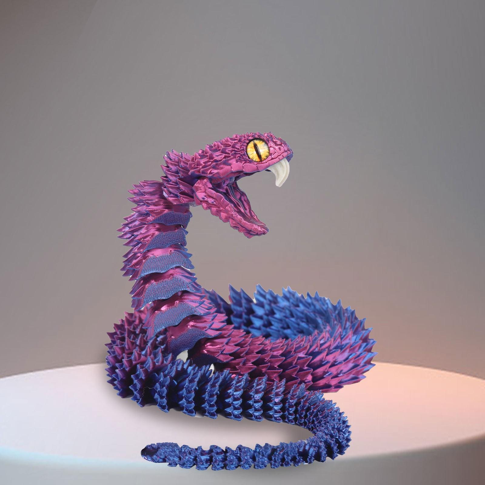 

3D-печать Модель подвижного соединения Игрушка ручной работы Украшения Креативные декоративные поделки 30CM фиолетовый