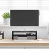 Monitor Stand In Black Oak Finish 42 X 24 X 13 Cm Engineered Wood