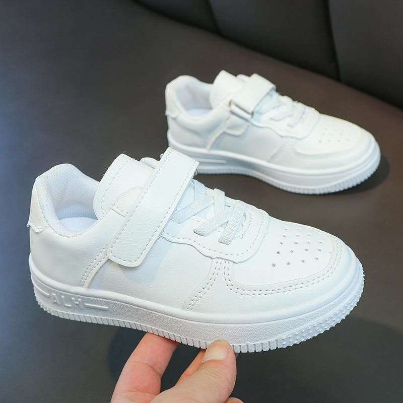 School Designated Children's Little White Shoes Spring and Summer Boys and Girls Soft-soled Primary School Students White Sports Shoes Performance Spo