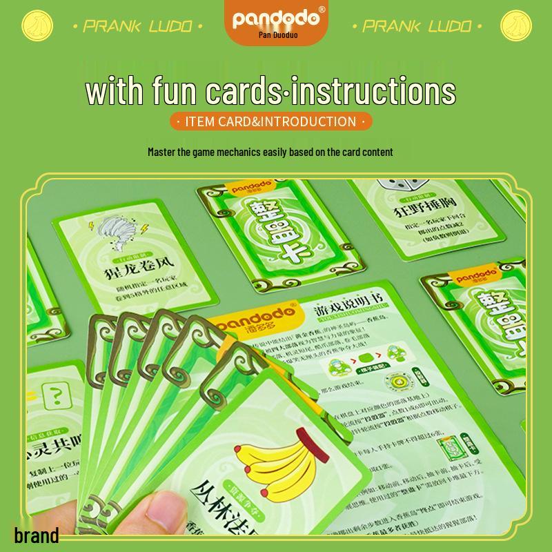 Interactive Monkey Grab Banana Card Game - Educational Party Game for Children and Family