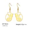 Cazador Hugging Cats Kittens Earrings for Women Stainless Steel Cute Dog Dangle Earrings 2026 Trend Jewelry Birthday Gift