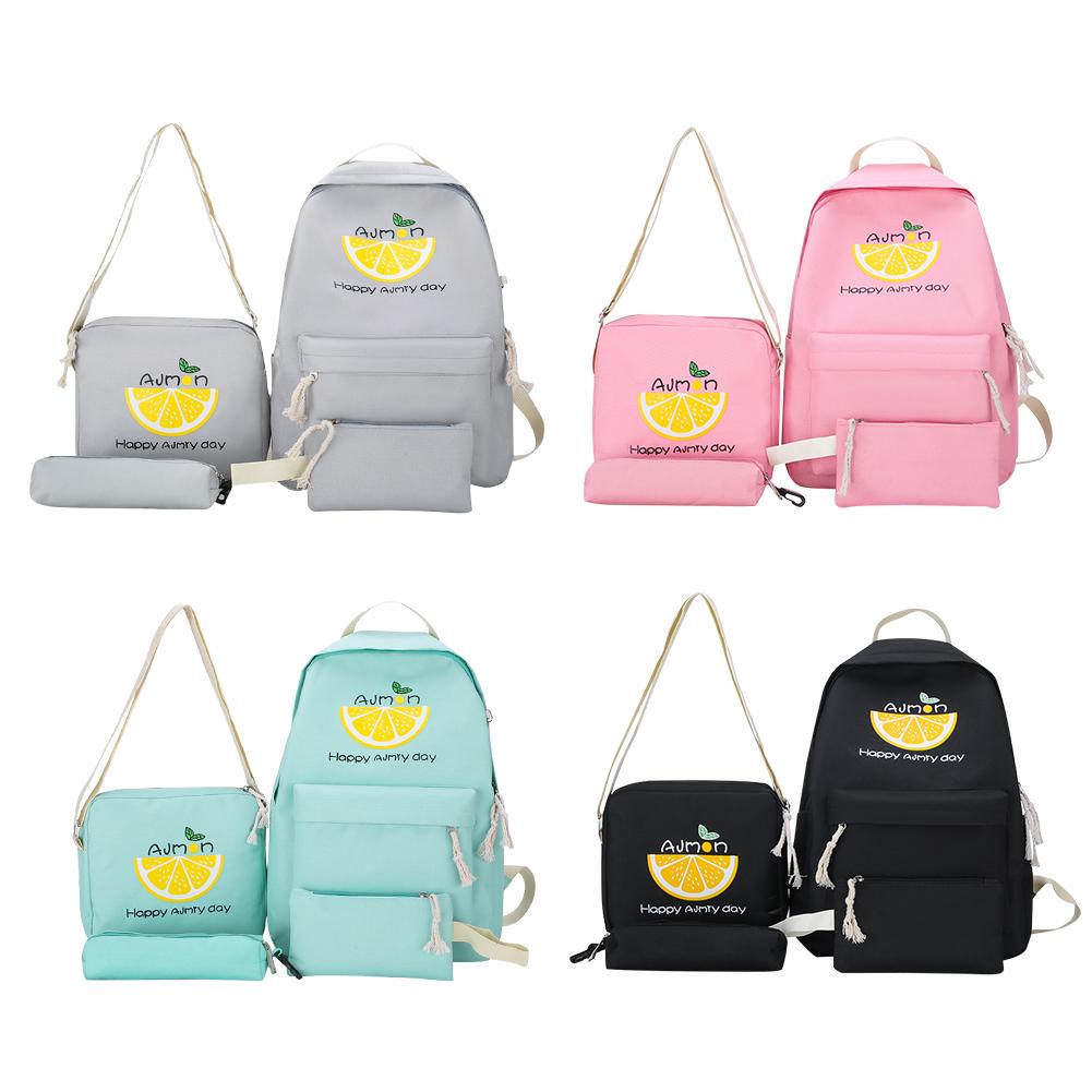 lemon print backpack