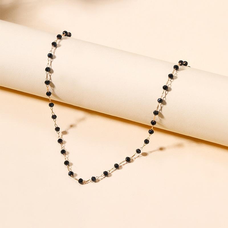 Alloy zircon necklace new light luxury niche jewelry women's simple fashion versatile collarbone chain