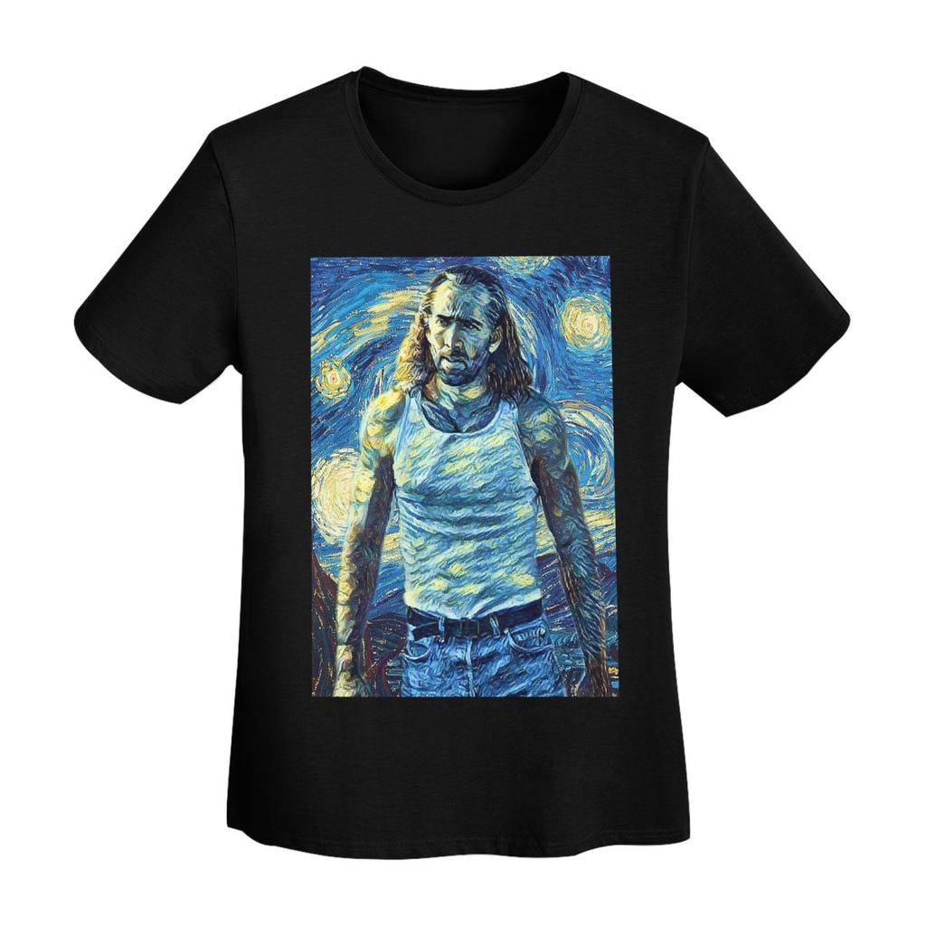 Nicolas Cage Stage TShirt Women Short Sleeve T Shirts ONeck Clothing Cotton Summer Tees Streetwear